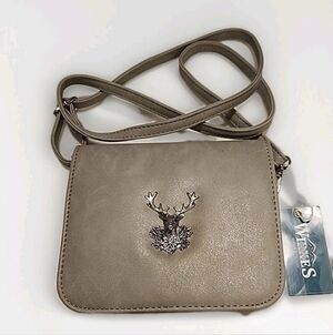 Leonie Bag Dark Grey Crossbody Bag with Adjustable Strap New with Tags